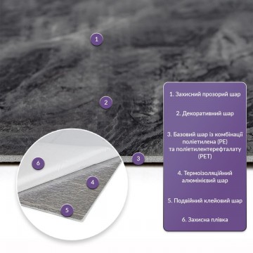 Самоклеюча стінова PET плитка 600х300х2мм SW-00002350