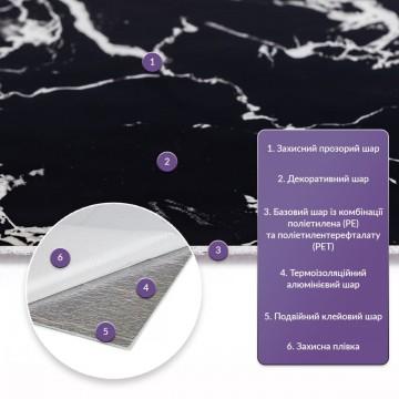 Самоклеюча стінова PET плитка 600х300х2мм SW-00002321